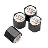 4pcs/set Audi Logo Car Tire Valve Caps Auto Tyre Wheel Air Covers Air Caps