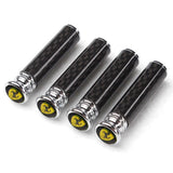 4pcs/set Ferrari Logo Carbon Fiber Car Door Bolt Lock Pins Gate Lock Screws