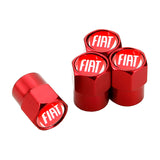 4pcs/set Fiat Car Air Valve Stem Cap Auto Tyre Valve Covers