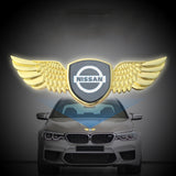 Nissan Metal Wings Car Front Sticker Emblem Badge Decal