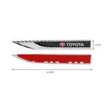 2pcs Toyota TRD Logo Metal Car Side Fender Emblem Stickers
