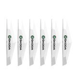 6pcs Skoda TPU Car Door Anti-collision Protective Stickers Bumper Strip Decal