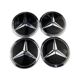 4pcs/set 56/75mm Mercedes Benz AMG Brabus Apple Tree Car Wheel Center Hub Cap Sticker Decal