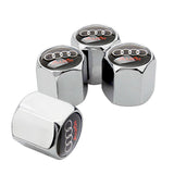 4pcs/set Audi Logo Car Tire Valve Caps Auto Tyre Wheel Air Covers Air Caps