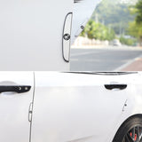 4pcs/set Skoda Car Door Mirror Side Anti Collision Sticker Bumper Strips