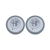 2pcs Alfa Romeo Logo Car Water Coasters 7-color LED Light Cup Mat Holder