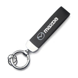Mazda PU Leather Car Logo Keychain