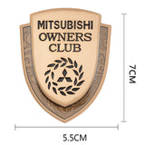 Mitsubishi Metal Shield Car Rear Sticker Auto Window Emblem Badge Decal