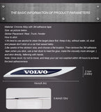 2pcs Volvo Logo Metal Car Sider Fender Sticker Emblem Badge