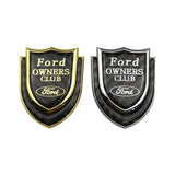 Ford Shield Carbon Fiber Car Rear Sticker Window Emblem Badge Decal