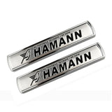 2pcs BMW M3 M5 M Performance Hamann Luxury Metal Car Sticker Emblem Badge Decal Decoration