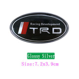 Toyota TRD Elliptical Metal Car Window Sticker Emblem Badge Decal