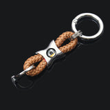 Mercedes Benz AMG Smart Apple Tree Logo Braided Rope Car Keychain Keyring