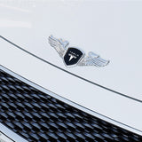 Tesla Metal Wings Car Front Emblem Badge Sticker Decal