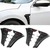 2PCS Toyota TRD Logo Shark Fin Car Side Fender Sticker Emblem