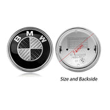 1PC 74mm BMW Logo Car Rear Emblem Badge Decal