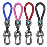 BMW Braided Rope Car Keychain Keyring Pendant