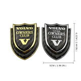Volvo Shield Carbon Fiber Car Rear Sticker Window Emblem Badge Decal