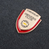 Chevrolet Metal Shield Car Rear Sticker Auto Window Emblem Badge Decal