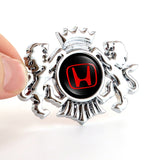 Honda Double Lion Metal Car Rear Sticker Auto Window Emblem Badge Decal