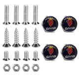 4pcs/set SAAB Logo Stainless Steel Car License Plate Bolts