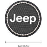 2PCS Jeep Diamond Car Water Coaster Cup Mat