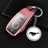 Ford Mustang Logo Diamond Keychain Metal Keyring