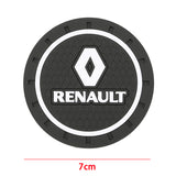 2pcs/set Renault PVC Car Water Coaster Cup Mat