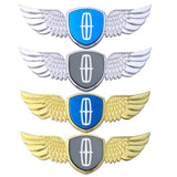 Lincoln Logo Metal Wings Car Front Hood Bonnet Center Sticker Emblem