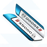2pcs Dodge Metal Car Side Fender Sticker Emblem Badge Decal