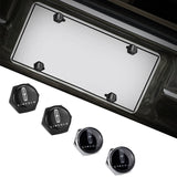 4pcs/set Lincoln Logo Stainless Steel Car License Plate Bolts
