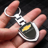 Chevrolet Logo Shield-shaped Metal Car Keychain