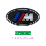 BMW M Power Elliptical Metal Car Window Sticker Emblem Badge Decal