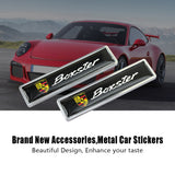 2pcs/set Porsche Logo Metal Car Side Sticker Auto Emblem Badge