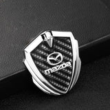 Mazda Shield Carbon Fiber Car Side Window Sticker Emblem Badge Decal