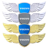 Volvo Logo Metal Wings Car Front Hood Bonnet Center Sticker Emblem