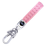 Ford PU leather Braided Rope Car Keychain