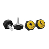 4pcs/set Ferrari Logo Stainless Steel Car License Plate Bolts
