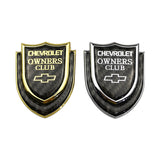 Chevrolet Shield Carbon Fiber Car Rear Sticker Window Emblem Badge Decal