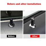 4pcs/set Chevrolet Corvette Logo Carbon Fiber Car Door Bolt Lock Pins Gate Lock Screws