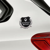 2PCS Renault Metal Car Rear Sticker Shield Trunk Emblem Badge Decal