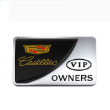 Cadillac VIP OWNERS Metal Car Stickers Rear Emblem Badge
