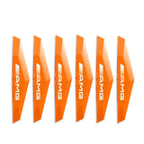 6pcs Mercedes Benz AMG TPU Car Door Anti-collision Protective Stickers Bumper Strip Decal