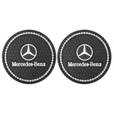 2PCS Mercedes Benz AMG Diamond Car Water Coaster Cup Mat