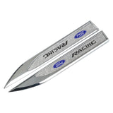 2pcs Ford Logo Metal Car Side Fender Sticker Emblem Badge