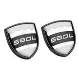 2pcs Volvo S40 S60 S80 S90 C30 V40 V60 V90 XC40 XC60 XC90 Metal Car Rear Sticker Decal Emblem Badge