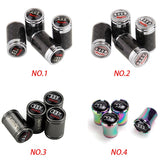 4pcs/set Audi Car Tire Valve Caps Auto Tyre Wheel Air Covers Air Caps