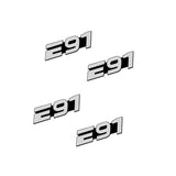 4pcs/set BMW Power Performance X6 E92 E87 G30 Metal Car Stereo Sticker Auto Audio Emblem Decal