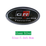 Toyota TRD Elliptical Metal Car Window Sticker Emblem Badge Decal