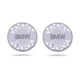 2pcs BMW M Power Logo Car Water Coasters 7-color LED Light Cup Mat Holder
